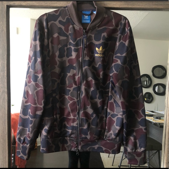 Adidas Men’s Camouflage Track Jacket - Picture 1 of 4